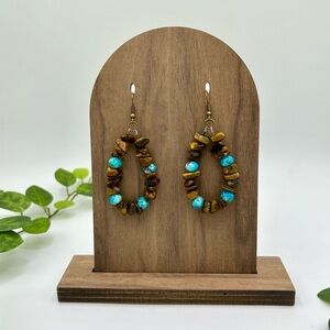 Western Tigers Eye Earrings
